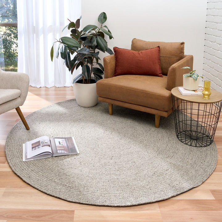 CUBA sILVER HAND WOVEN FLOOR RUG