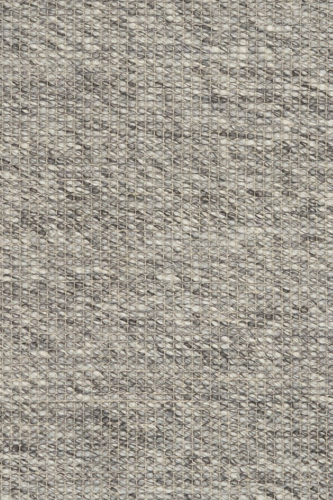 Oscar DARK Grey Ivory WOOL BLEND HAND WOVEN FLOOR RUG