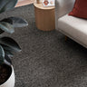 Alma Charcoal hand woven pure wool floor rug