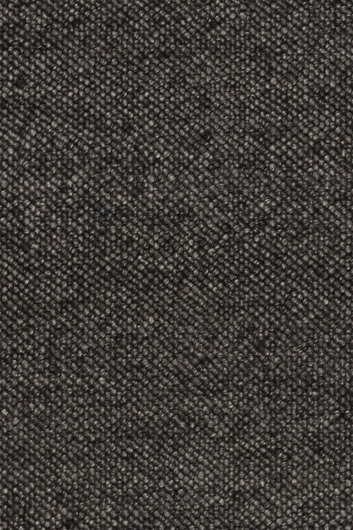 Alma Charcoal hand woven pure wool floor rug