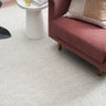 Alma SILVER PURE WOOLhand woven floor rug