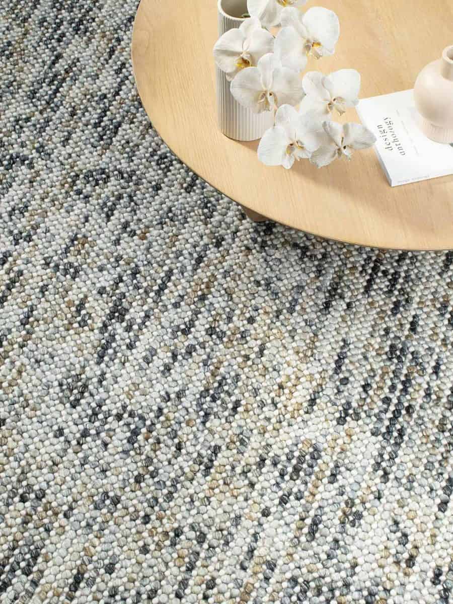 Pebbles Mineral HAND WOVEN FLOOR RUG