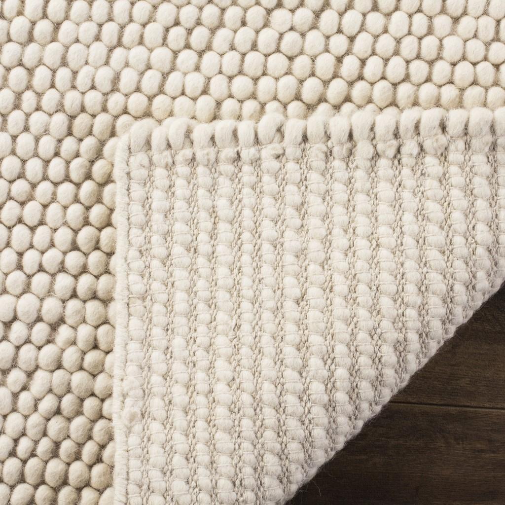 Pebbles White Hand Woven Floor Rug