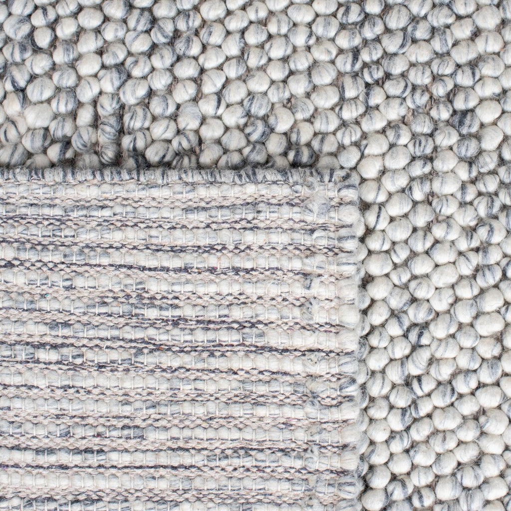 Pebbles Light Grey Pure Wool Hand Woven FLoor Rug