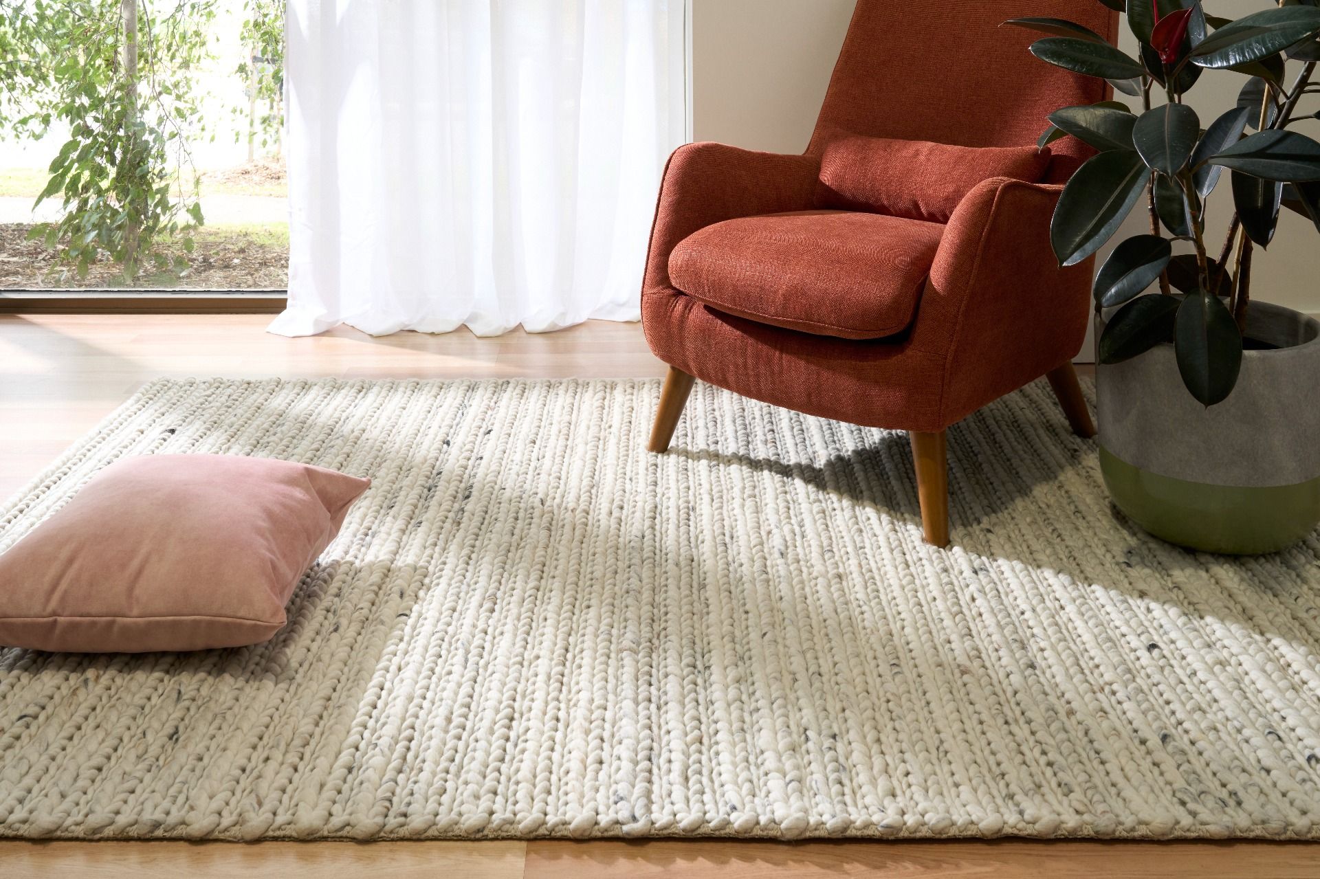 Doha Rugs Doha Greyology BRAIRDS Pure New Zealand Wool Floor Rug – All Modern Design