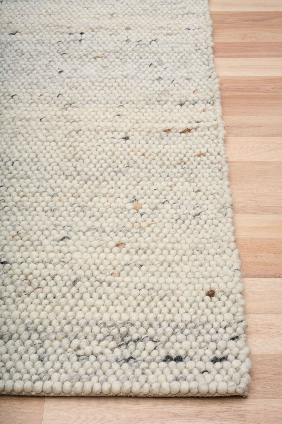 Doha Greyology LOOPS Pure New Zealand Wool Floor Rug