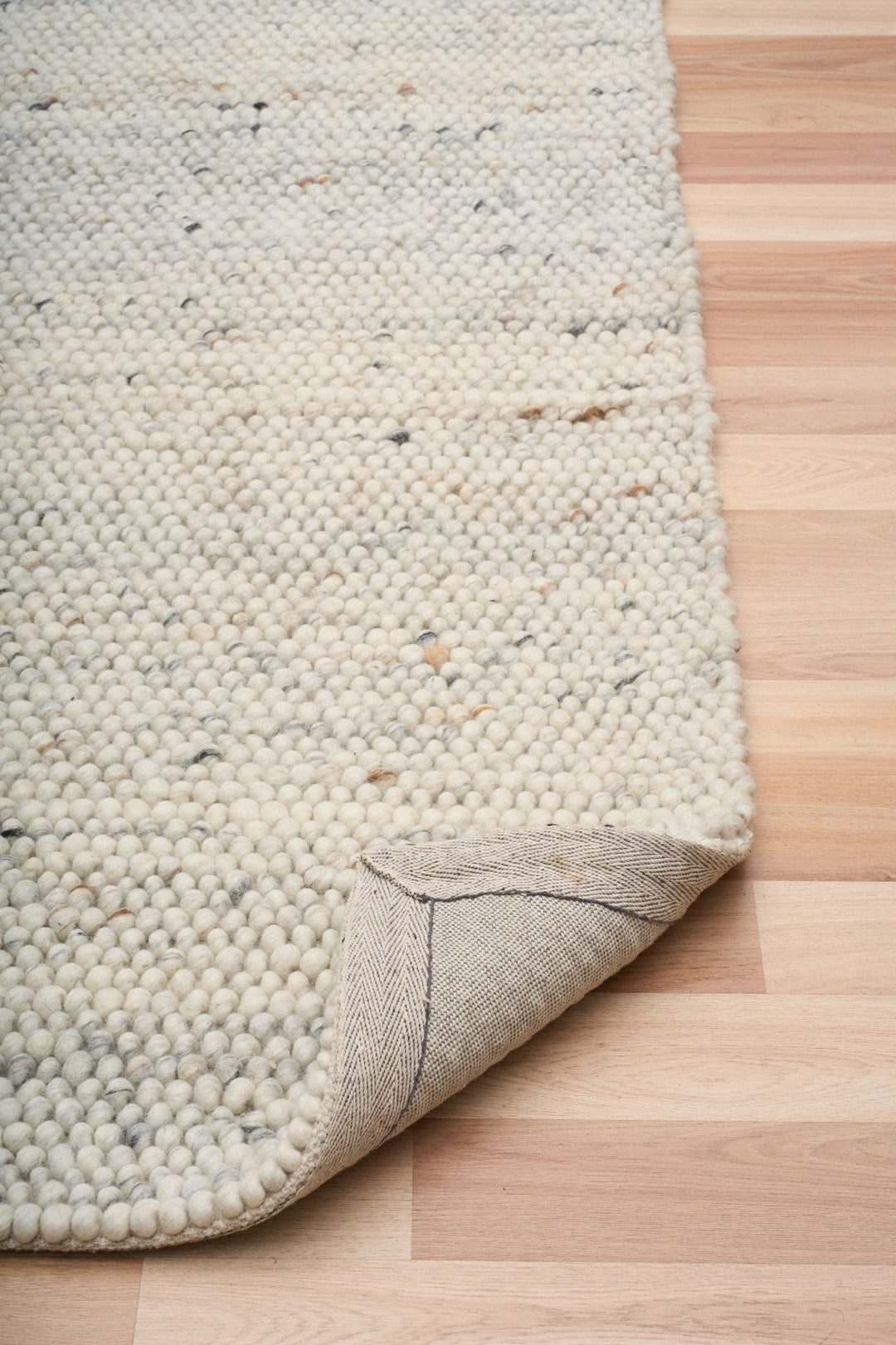 Doha Greyology LOOPS Pure New Zealand Wool Floor Rug