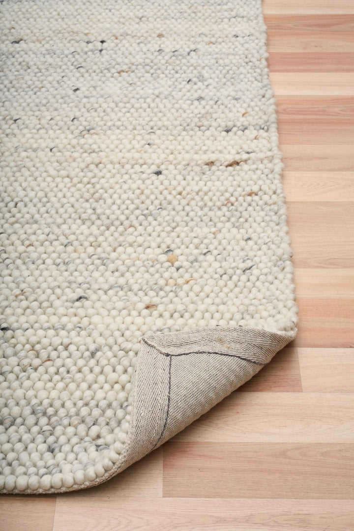 Doha Greyology LOOPS Pure New Zealand Wool Floor Rug