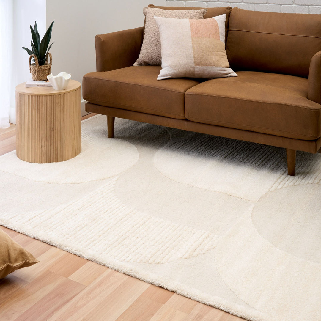 OZLAND WHITE EASY CARE FLOOR RUG