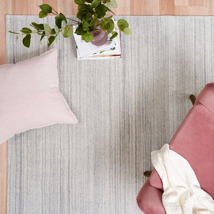 OXFORD LIGHT GREY  HAND WOVEN FLOOR RUG