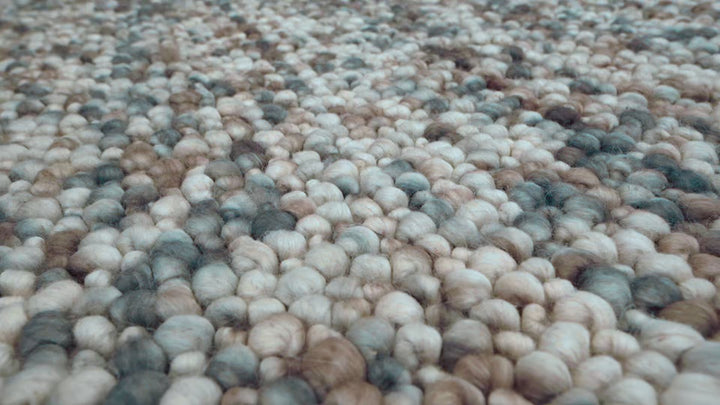 Pebbles  Fish Eye Ocean Hand Woven Floor rug