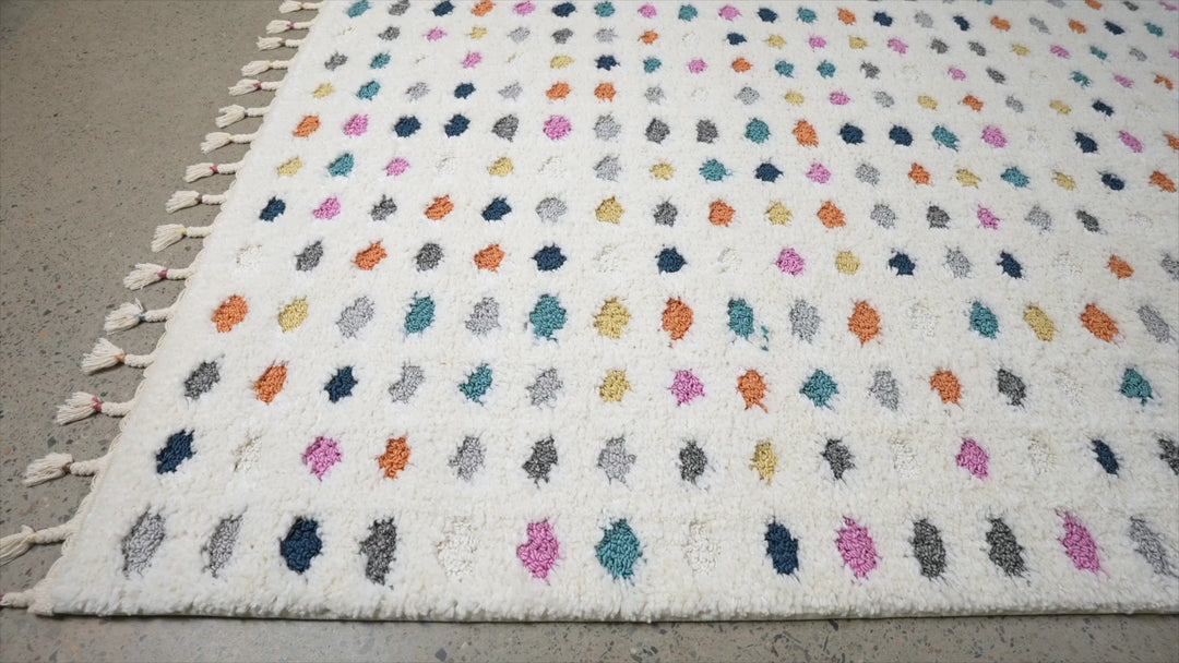 AMSTERDAM SUPER SOFT THICK EASY CARE Polka Multi Rug