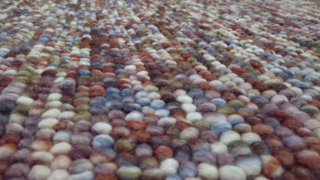 PEBBLES RAINBOW HAND WOVEN FLOOR RUG