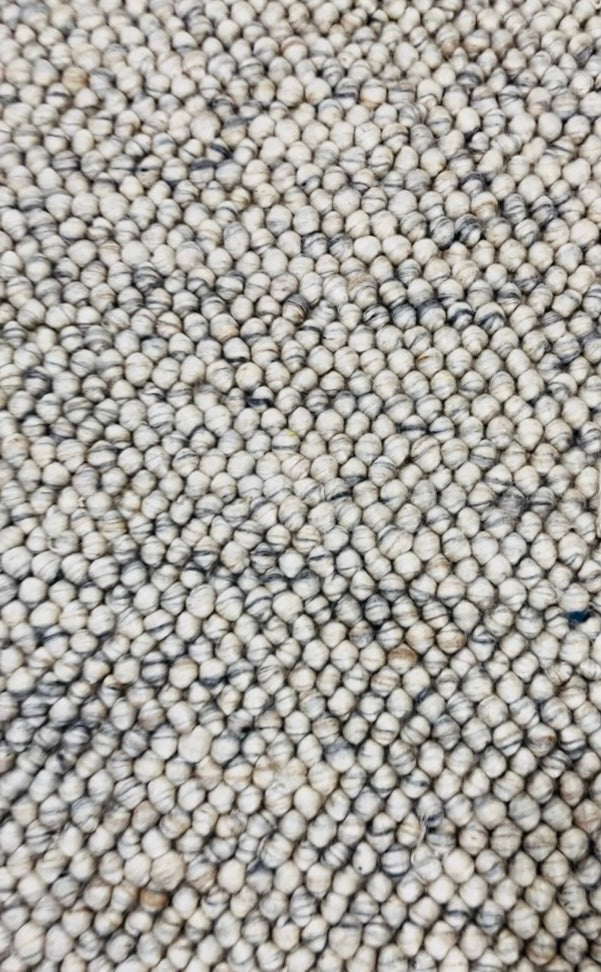 PEBBLES STONY PATH HAND WOVEN PURE WOOL FLOOR RUG