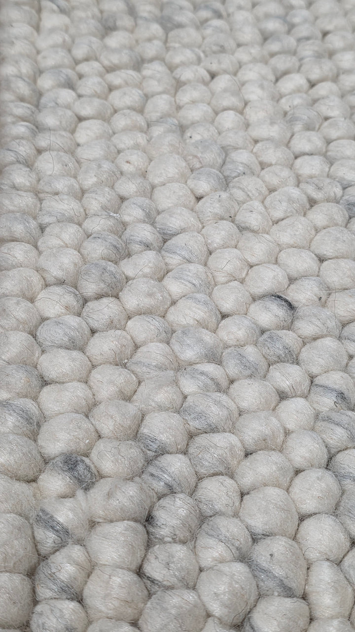 BARCELONA IVORY PURE NZ WOOL HAND WOVEN FLOOR RUG