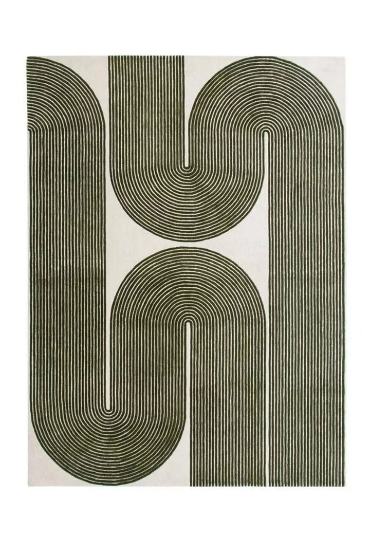 Viper Olive Hand Tufted Pure Wool Floor Rug