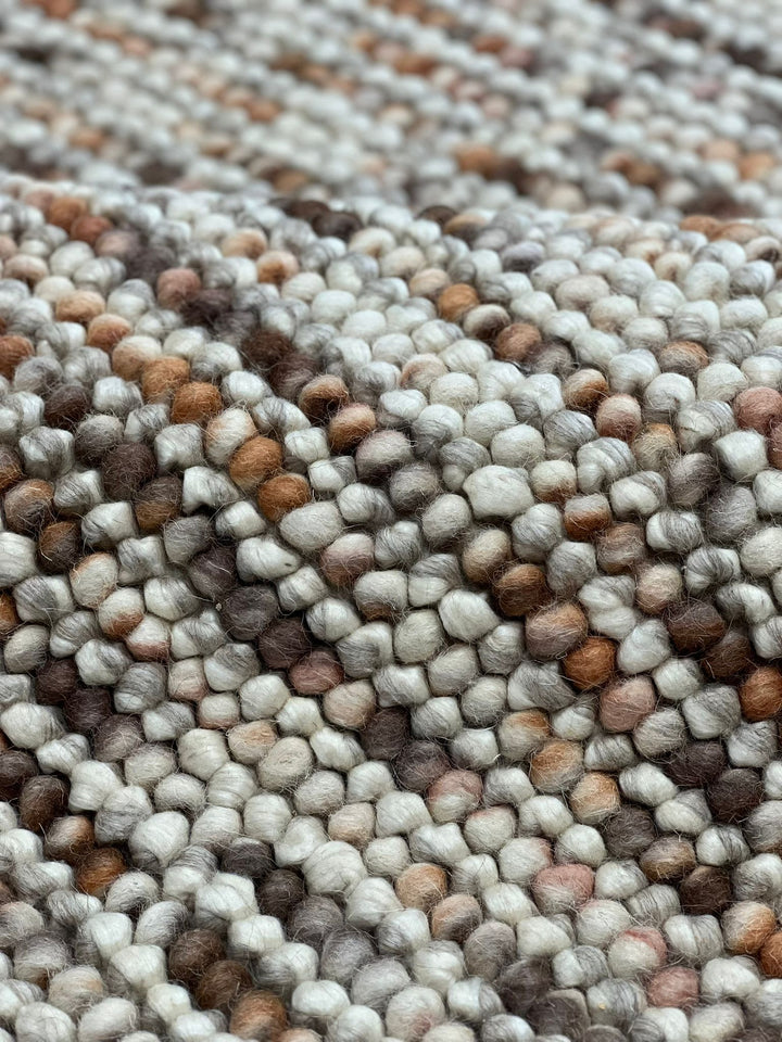 Pebbles Copper Hand Woven Floor Rug