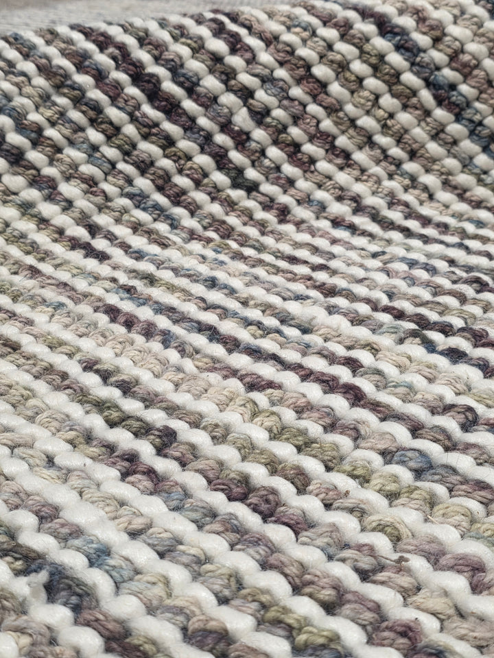 ASHLEY Beige Multi HAND WOVEN  FLOOR RUG