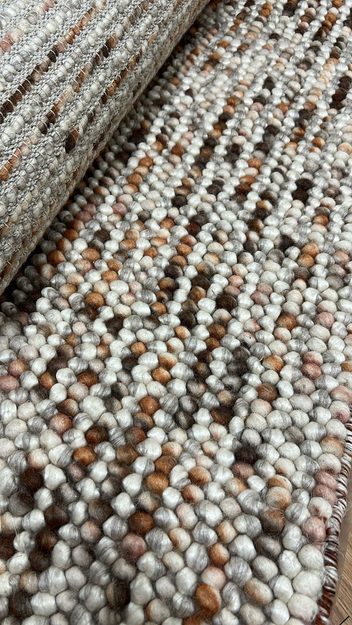 Pebbles Copper Hand Woven Floor Rug