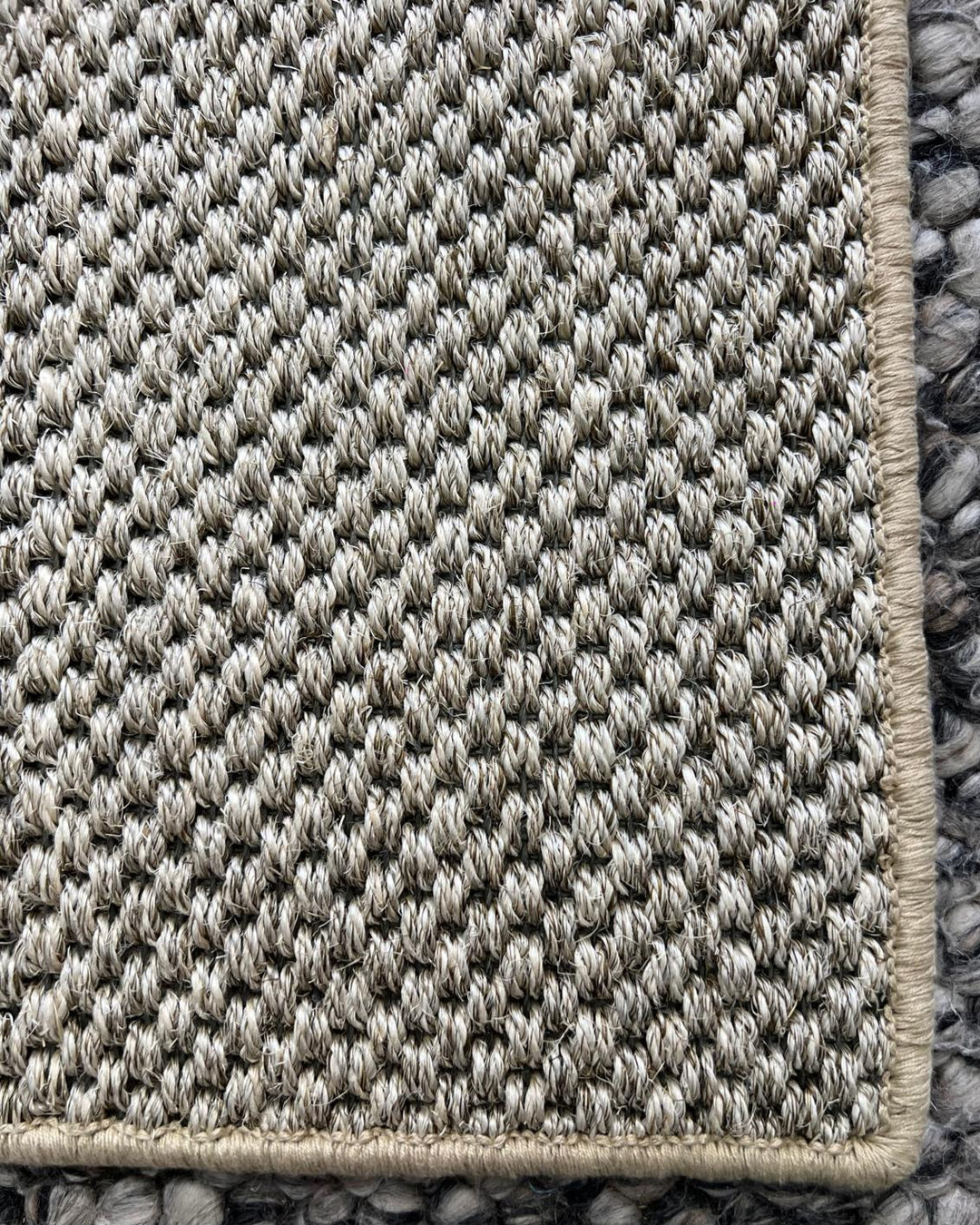 Libby Sisal Oak Floor rug with Rubber Backing
