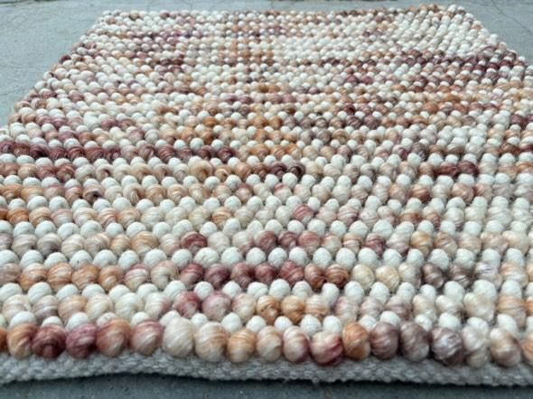 Pebbles Blush Hand Woven Floorn Rug