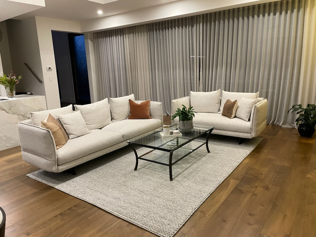 Nirvana SILVER Hand woven Floor rug