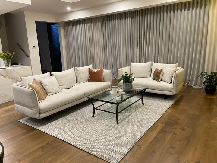 Nirvana SILVER Hand woven Floor rug