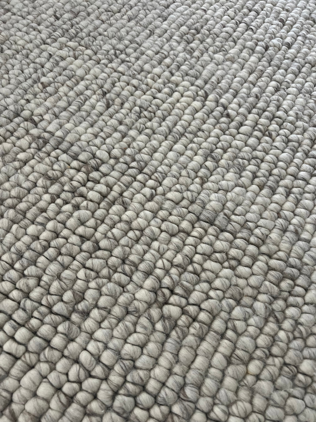 MODERN BERBER NATURAL PURE WOOL HAND WOVEN FLOOR RUG