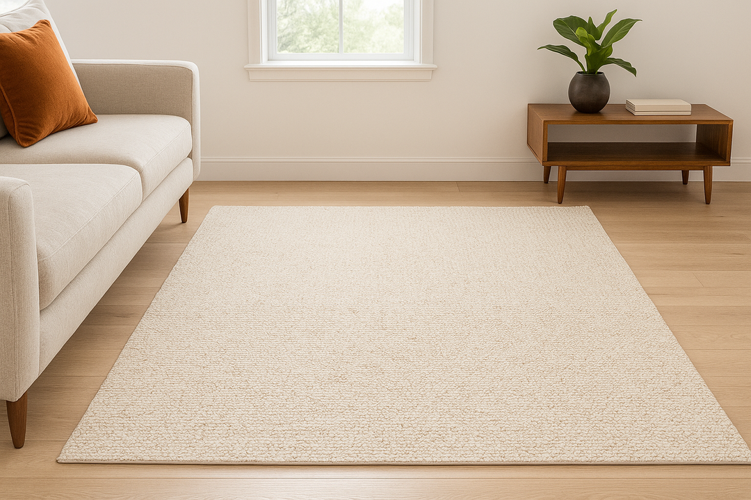 SAHAR PURE WOOL HAND WOVEN WHEAT FLOOR RUG