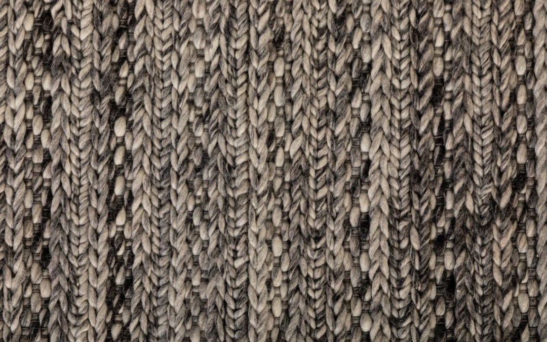 HARLEY HAND WOVEN PURE NZ WOOL SIlver Grey  FLOOR RUG