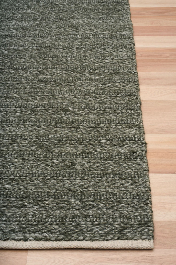 Griffin Green Hand woven Floor rug