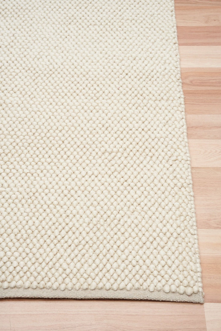 Fame Textured Loop Cream  Floor rug