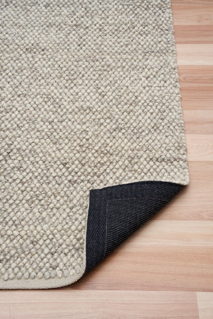 Fame Textured Loop Beige SILVER Floor rug