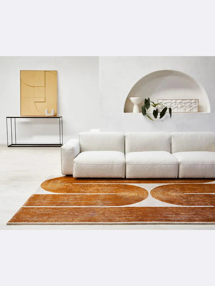 Viper Golden Hand Tufted Pure Wool Floor Rug