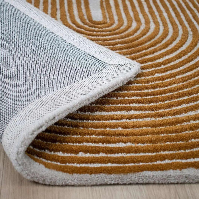 Viper Golden Hand Tufted Pure Wool Floor Rug