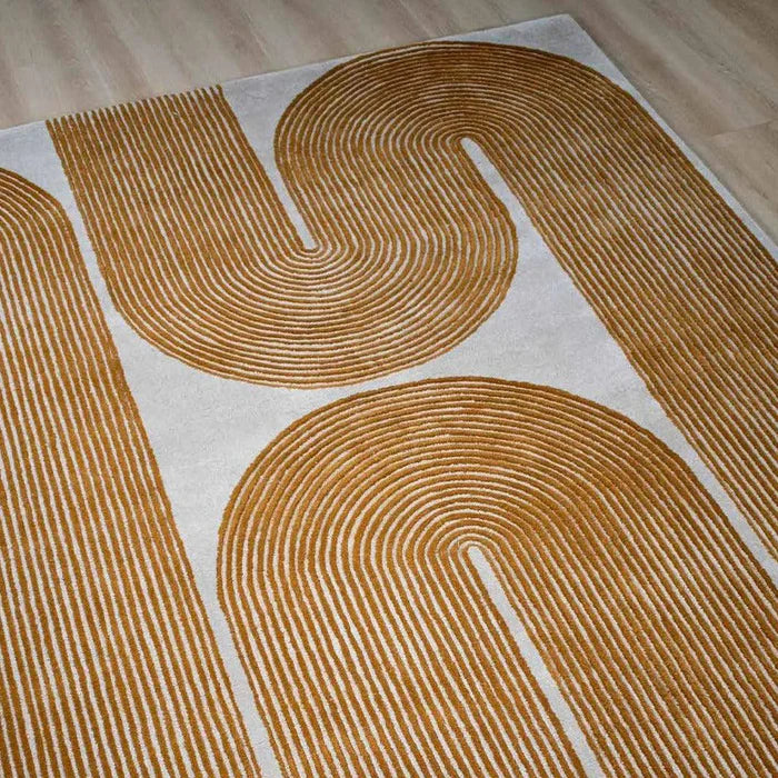 Viper Golden Hand Tufted Pure Wool Floor Rug