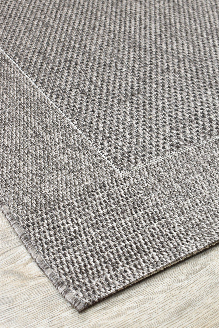 Outdoor INDOOR CHAR GREY FLOOR RUG