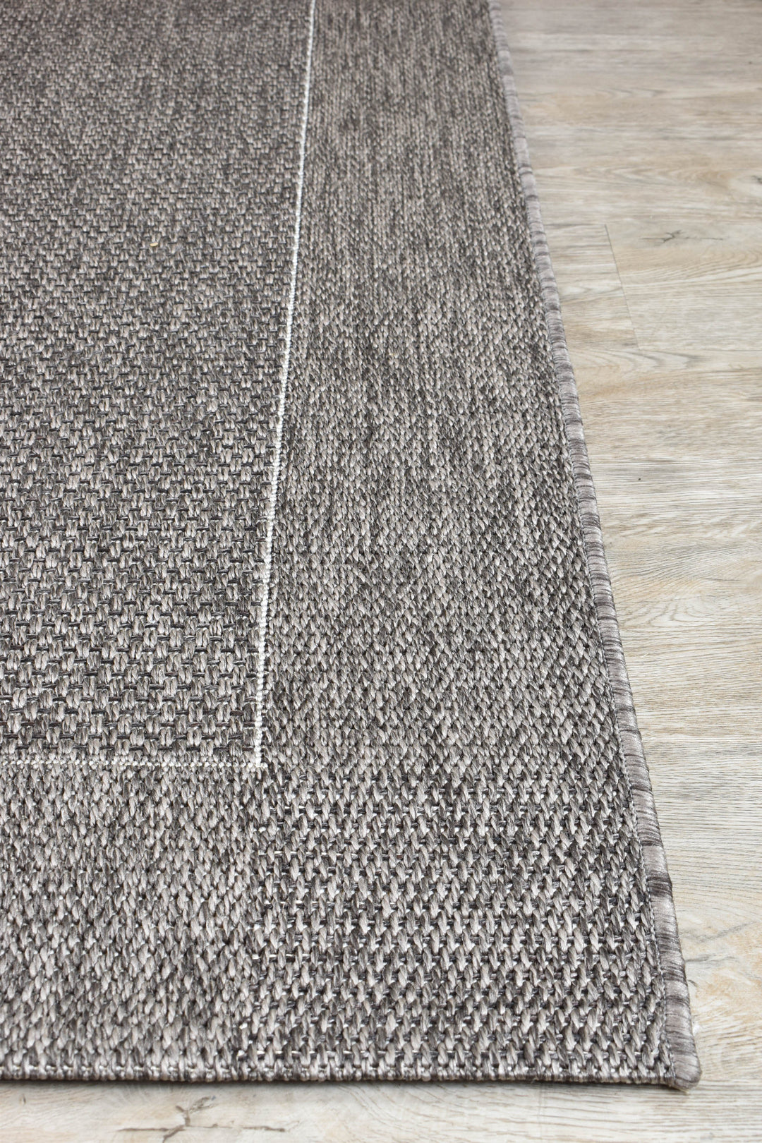 Outdoor INDOOR CHAR GREY FLOOR RUG
