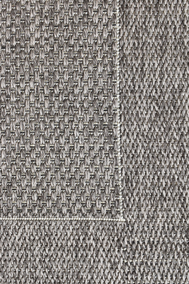 Outdoor INDOOR CHAR GREY FLOOR RUG