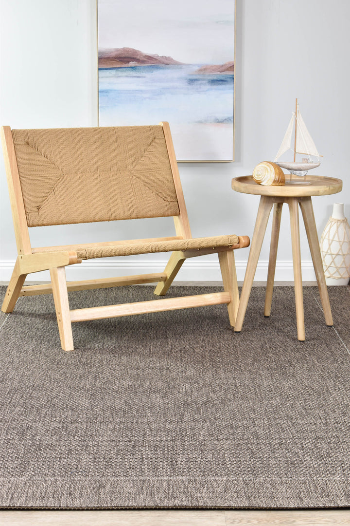 Outdoor INDOOR CHAR GREY FLOOR RUG