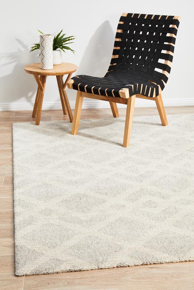 Berlin Double Diamond Contemporary Plush Pile Area Rug - All Modern Design