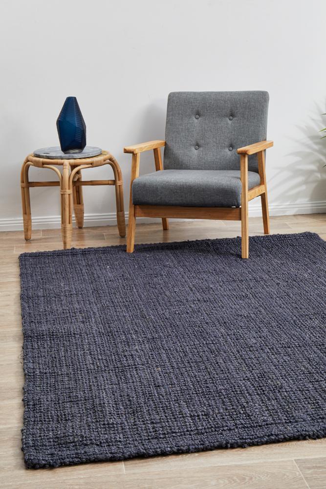 Jasmine Navy Jute Rug - All Modern Design