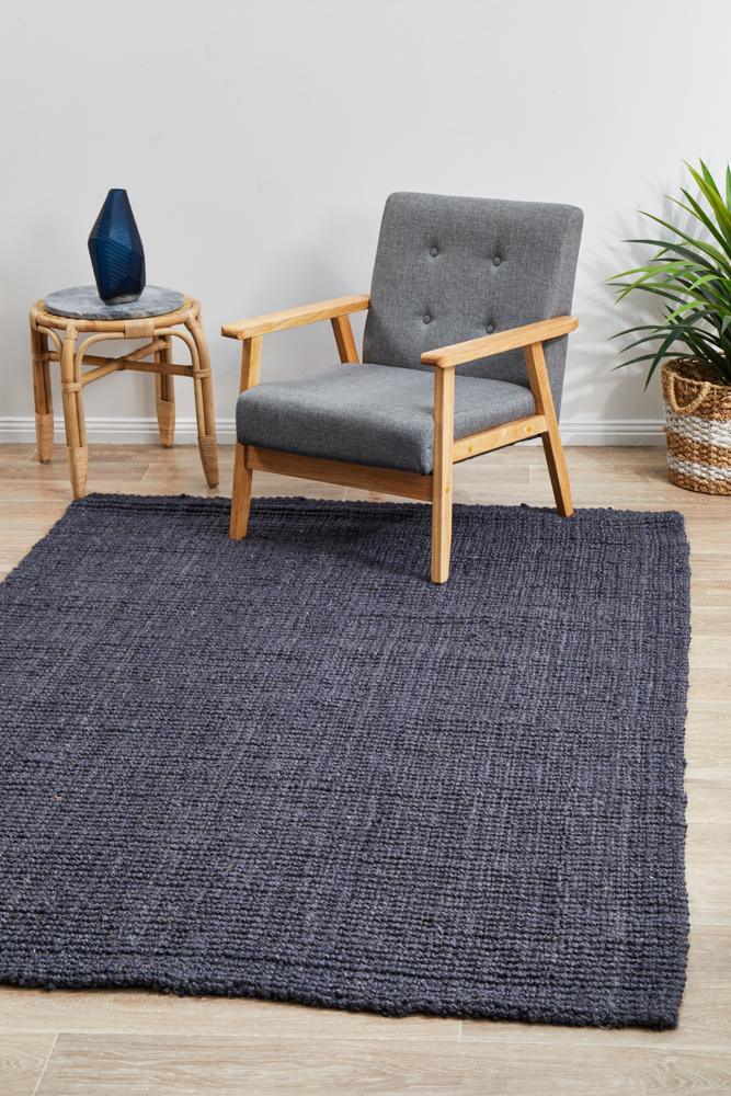 Jasmine Navy Jute Rug - All Modern Design