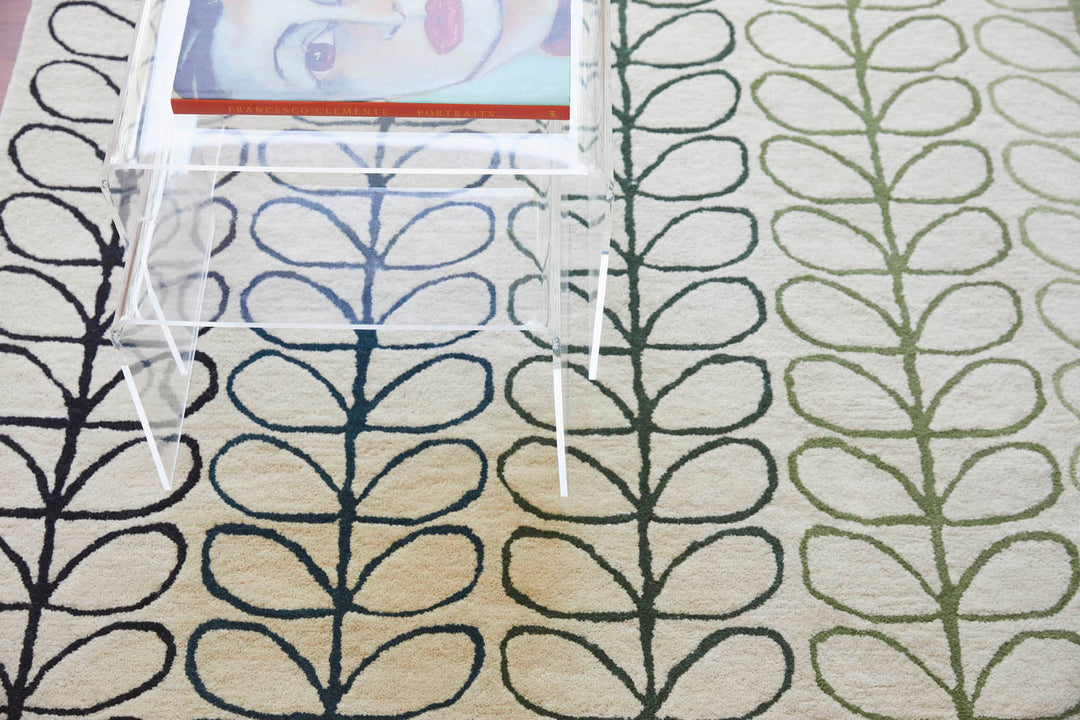 Orla Kiely Linear Stem Ombre Basil 061107