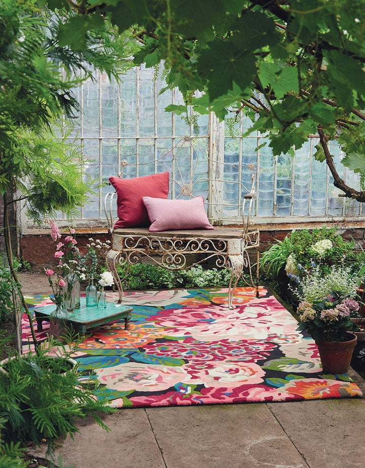 Sanderson Rose & Peony Cerise 45005 Rug