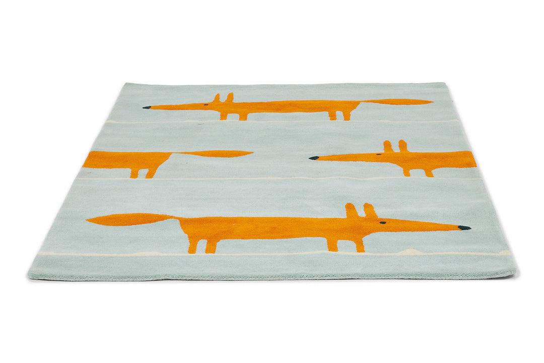 Scion Mr Fox Rug Aqua 25308