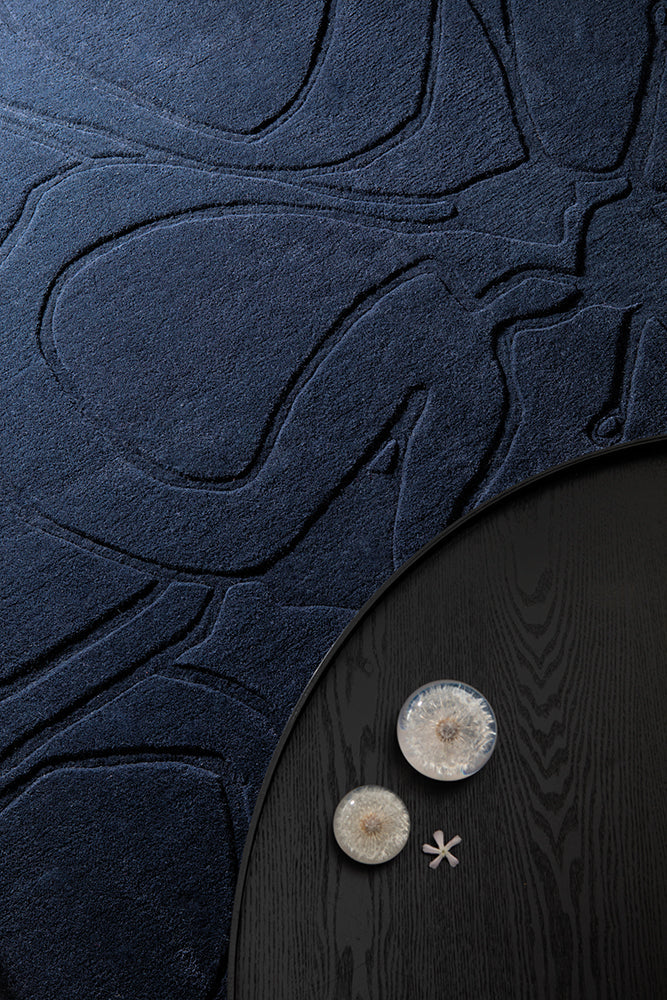 Ted Baker Romantic Magnolia Dark Blue 162708 Rug