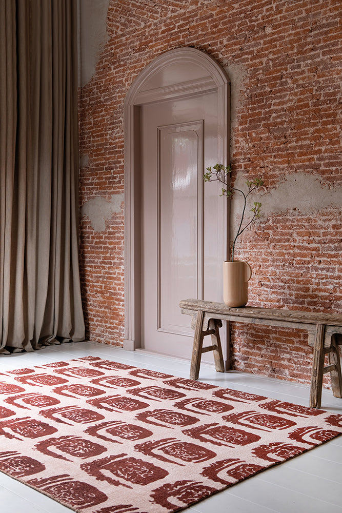 Ted Baker Woodblock Red 163003 Rug