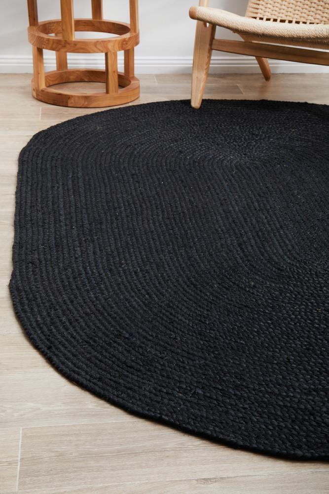 Bondi Black Oval Rug - All Modern Design