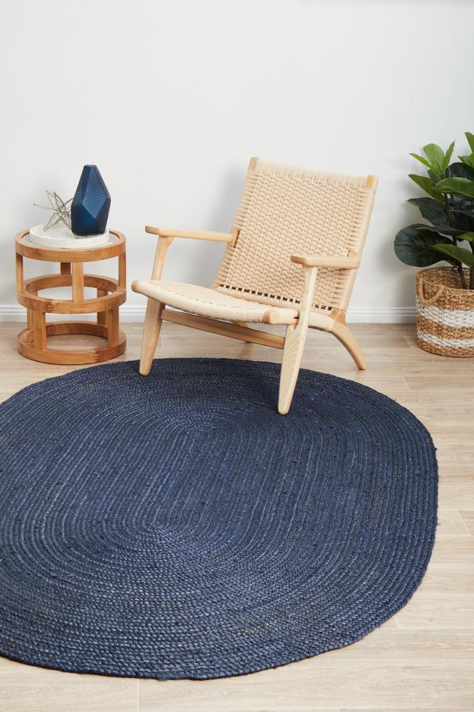 Bondi Navy Oval Rug - All Modern Design